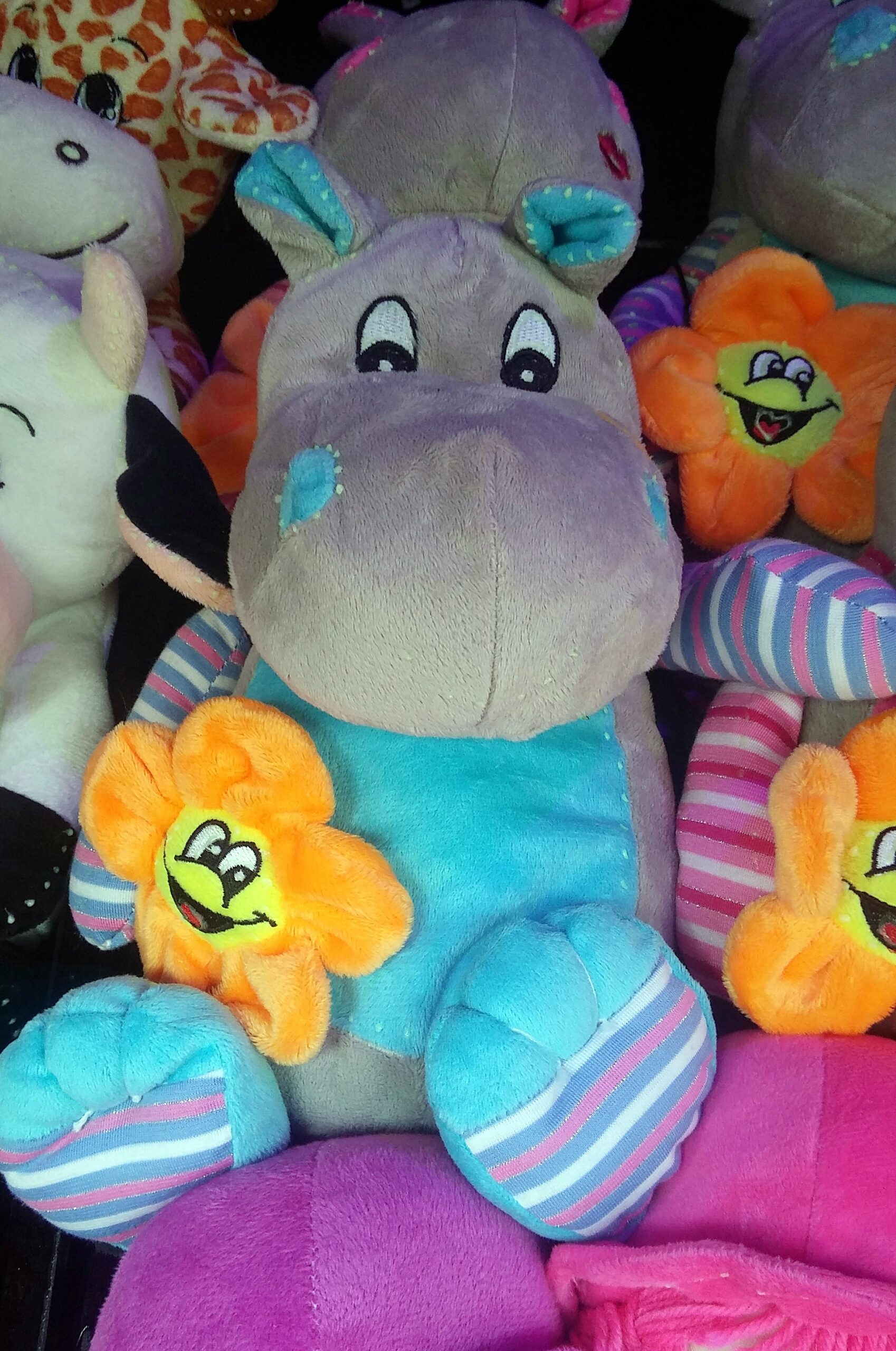 Chalet de peluches au marché de noël de Nantes