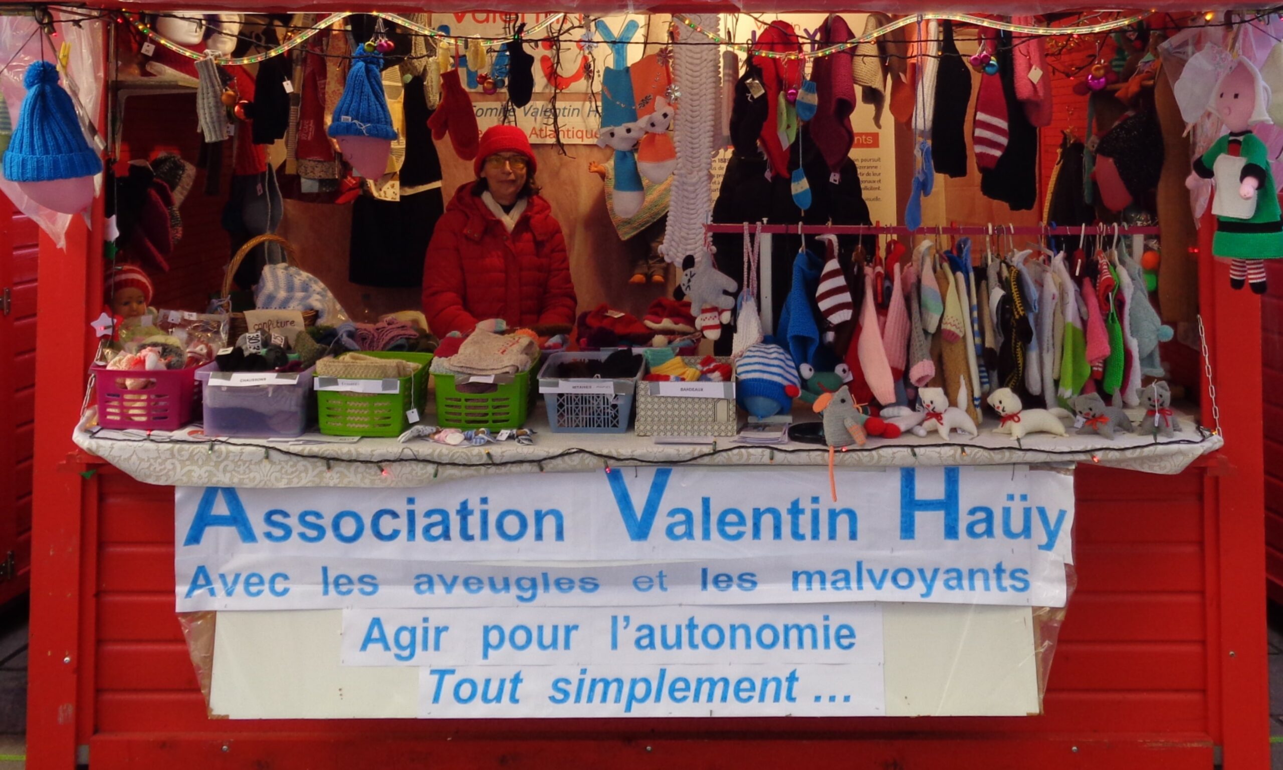 Chalet associatif sur le marché de noël