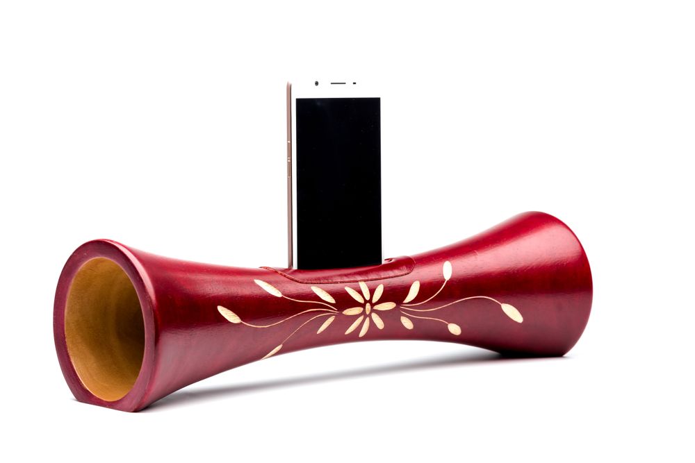 Enceinte naturelle sur le marché de noël
