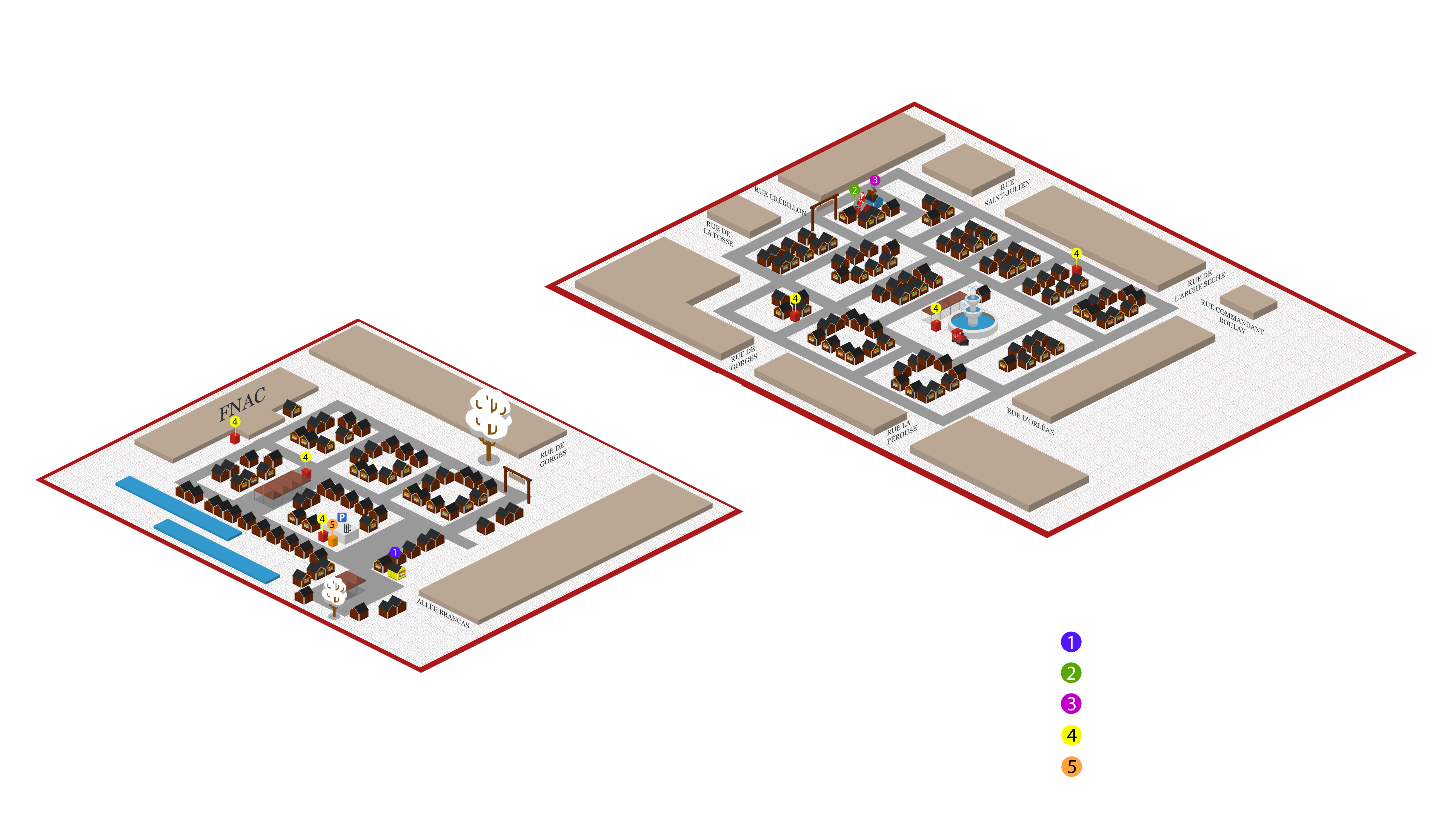 Plan de travail 1 plan du marché de Noël de Nantes 2024