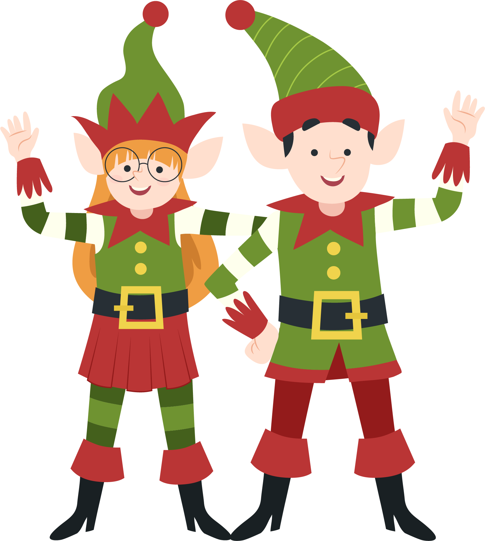 Lutins du marché de Noël de Nantes préparant la prochaine édition 2026